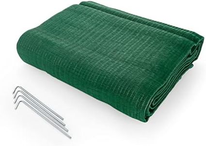 Camco 42880 Reversible Awning Leisure Mat-6' X 9', Green