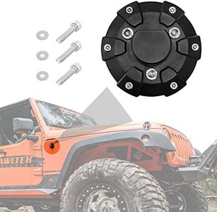 Anina Antenna Base Cover for 2007-2022 Jeep Wrangler JK JKU JL JLU Gladiator JT Steel ABS Antenna Mount Car Aerial Bottom Cover Trim
