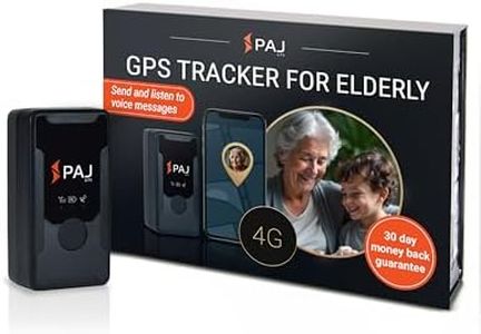 PAJ Easy Finder 4G - Mini GPS Tracker for Kids, Seniors & Dementia Care – SOS Button, Voice Messaging, 14 Days Battery Life, Real-Time Location Tracking & Alerts in Australia & Worldwide