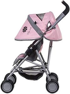 Daisy Chain Zipp Max, Passeggino per Bambole - Raccomandata per Bambini dai 4 ai 9 Anni (Classic Pink)