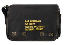 Rothco Men's Messenger Bag, Black, One Size