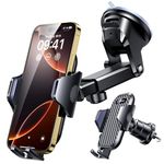 VANMASS 2025 BEST Car Phone Holder [Upgraded Suction & Clip]Rotatable Universal Mobile Phone Mount Dashboard Windscreen Vent Cradle Van Automobile Accessories for iPhone 17 Pro Max 16 15 14 13 Samsung