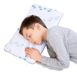 SIKAINI Kids Memory Foam Pillow, Hypoallergenic Neck Support for Children (3-10 Years), Breathable & Machine Washable Paw Cover, Certified Safe Toddler Pillow for First Big Bed, Orthopedic Design
