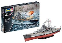 Revell 05040 Bismarck 1:350 Scale Unbuilt/Unpainted Plastic Model Kit