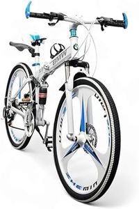 ROAD FASTARS X6 Foldable Mountain Bike | 26-Inch Sports Bicycle with 21-Speed Gear | Foldable Cycle for Adults (White 1)