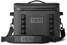 YETI Hopper Flip 18 Large Cool Bag (Charcoal) – ColdCell Insulation & Leakproof Hydrolok Zip – Portable Cooler Bag for Full Days Out – Fits 30 Cans or 12 kg Ice – 3 Year Warranty