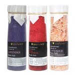 Soulflower Epsom Bath Salts Lavender, Rose Geranium & Himalayan Pink Rock | Body & Foot Spa, Calming, Relaxing, Muscle Pain Relief, Aromatherapy |100% Pure & Natural Pack of 3 500g Each