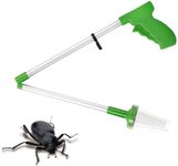 Long Handle Spider Catchers | Aluminum Alloy Foldable Insect Catcher Long Hand Spider Gripper, Cockroach Catcher, Foldable Insect Catcher, My Insect Catcher, Araig Trap Tool