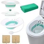 Dovr Foldable Sitz Bath for Toilet,Portable Sitz Bath Basin for Hemorrhoids Treatment,Postpartum Care,Pregnant Women,Perineal Care,and Elderly,Fits Universal Toilets and Commode Chair.