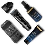 Menhood Premium Package 2.0 - Includes Menhood Grooming Trimmer 2.0, The Baller-Deodorant for Balls, a Luxury Manicure Pedicure Set (The Baller - Green Apple)