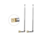 Vecys FM Telescopic Antenna DAB Radio Antenna 7 Sections FM Portable Radio Antenna for TV FM/VHF/UHF Stereo DVB-T Reception(2 pcs)