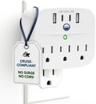 Cruise Approved Non Surge Power Strip [2 USBC, 2 USB, 3 AC] - Cruise Essentials for Carnival, Celebrity, Princess, Norwegian, MSC & Major Cruise Lines