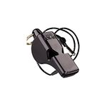 Fox 40 Mini Official Whistle - Referee-Coach Safety Alert Dog Rescue-Black