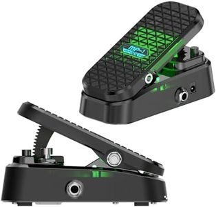 Mini Volume & Wah Combo, Pure Analog Wah Effects and Active Volume Control Pedal for Electric Guitar, RM-Type Shielded Inductor for Superior Wah Tones, 23° Wide Angle Travel, LED Mode Indicator