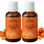 Exotic Aromas Orange Essential Oil for Aroma, Hair Growth & Radiant Skin (15Ml + 15Ml) Pack of 2