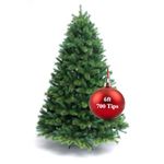 6FT/1.8M Classic Artificial Christmas Tree Xmas Realistic Natural Green Branches with Solid Metal Leg