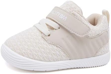 BMCiTYBM Baby Girl Boy Shoes Infant First Walking Shoes Breathable Tennis Sneakers for 6 9 12 18 24 Months Camel Size 12-18 Months Infant