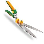 GRÜNTEK ICEBIRD Grass Shears, Premium Lawn Edge Shears with 180° rotating cutting head, 345 mm long, Stainless INOX Blades, Ergo Handles