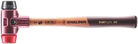 Halder 3026030 30 mm 3026 Rubber/Plastic "Simlpex" EH Soft-Face Mallet - Multi-Colour