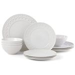 Lenox 884531 Chelse Muse Fleur White 12-Piece Dinnerware Set