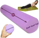 Easy FoxY ToY Small Medium Density EVA Foam Roller for Back & Leg Pain; Sore Muscle Recovery; Trigger Point Body Massage Roller Ø3.75 x18inch for Physical Therapy; Helps as Spine Cracker Stretcher