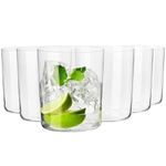 KROSNO Cider Water Juice Glasses | Set of 6 Pieces | 12 oz | Mixology Collection | Ideal for Home, Restaurant, Events & Parties | Dishwasher Safe