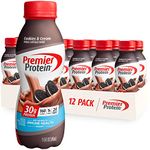 Premier Protein Shake, Cookies & Cream, 30g Protein, 1g Sugar, 24 Vitamins & Minerals, Nutrients to Support Immune Health 11.5 fl oz (12 Pack)