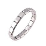 GAUEIOUR Stainless Steel Elastic Bracelet,European and American Fashion Classic Creative Bracelet,Small and Luxurious Silver Bracelet,Versatile Adjustable Men and Women Bracelet