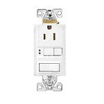 Eaton TRSGF15W-M-L 15-Amp Decorator Outlet GFCI Protection Residential