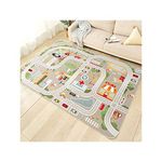 TYKTZXY Kid Rug Playmat for Toy Cars, Play Area Carpet with Rubber Backing, for Children Bedroom Play Room 100cm×160cm(3'3"×5'3")