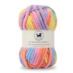 NESTNHAVEN, Plush & Cuddly, Chenille Yarn Supersoft Knitting Wool Ball, (1 Ball/100 Gram Each) Multi Colour Ball Suitable for Craft, Babywear, Baby Blankets, 5 Bulky, Shade no - NNHB024