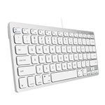 Macally SLIMKEYCA, compact USB-A Keyboard for Mac, US QWERTY Key Cap Layout