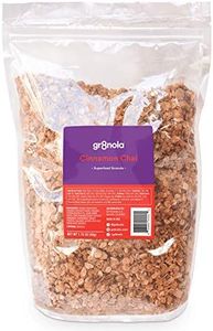 gr8nola CINNAMON CHAI - Healthy, Low Sugar, Vegan Bulk Granola Cereal - Made with Superfoods Cinnamon, Ginger and Cardamom, Soy Free, Dairy Free and No Refined Sugar - 4.5lb Resealable Bag