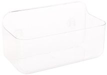 Addis 517874 Invisifix Bathroom Shower Storage Caddy Holder, Translucent, 13.5 x 28 x 15 cm