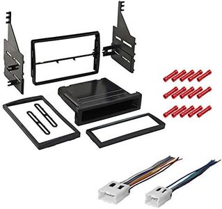 CACHÉ KIT449 Bundle with Car Stereo Installation Kit for Nissan Altima 2005 – 2006 in Dash Mounting Kit, Harness, for Single or Double Din Radio Receiver (3 Item)