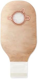 Hollister 18184 New Image 2-Piece 12” Drainable Ostomy Pouch, Blue Color Code Match, 10 Pack, Beige Pouch – 2-3/4” Flange Size