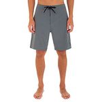 Hurley Men's One and Only Solid 20" Board Shorts Boardshorts, Smoke Grey, 40