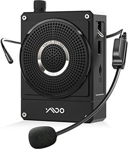 YMOO Portable Voice Amplifier with Wired Microphone Headset for Teachers, Rechargeable Powerful Penetrating Sound Speaker for Meeting/Tour Guide/Coaches/Mall, Support USB Flash/TF/SD Card