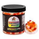 Coconut Fruit Jelly Topping | Rainbow Flavour | 1LB (454g) | Fruit Dessert for Bubble Tea, Drinks, Desserts, Smoothies, and Snacks | Boba Tea Tapioca Pearl Mix Kit