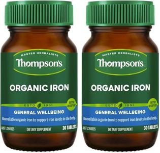 Thompson's Organic Iron 24mg 30 Tablets (Pack of 2)