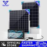 Voltset Solar Powered Fan 15W Pro Solar Panel Exhaust Fan for Chicken Coop, Shed