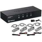 TRENDnet 4-Port DVI USB Type A KVM Switch with Audio, TK-422DVK