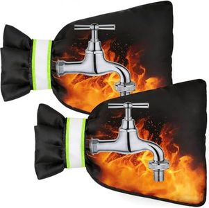 Outdoor Faucet Cover for Winter Freeze Protection,6.7" W x 8.3" H Spigot Cover, Freeze Proof & Durable Outside Faucet Cover,2 Pack