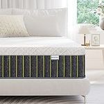 Twin Mattress, HOXURY 12 Inch Memory Foam Mattress with Innerspring, Hybrid Mattress in a Box, Single Mattress Medium Firm with Pressure Relief & Supportive - CertiPUR-US Certified