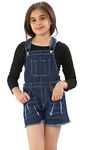 RAIS New in Stylish Summer Girl's Denim Dungaree Shorts Jumpsuit Ages 7/8, 9/10, 11/12 & 13