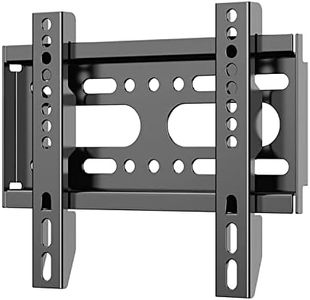 GLWIXY Fixed TV Wall Mount for 14-42" Flat Screen TVs, Small Wall Mount TV Bracket fit 19 24 28 32 35 39 40 inch, VESA Up to 200x200mm 55lbs Max Load, Easy Install Low Profile Monitor Mount Bracket