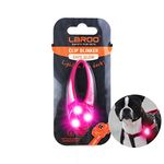 LaRoo Safety LED Light for Dogs,Cats,LED-Light Pendant Keyring,Clip on Dog Collar Charms Blinker Light Waterproof Safety Light for Walking the Dog and Outdoor Sports