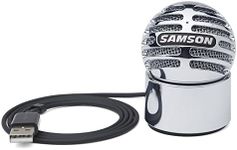 Samson USB Microphone Meteorite - Frequency 20Hz–20kHz - Ideal for Streaming, Poscasting, Gaming and Recording Music - Plug-and-Play (White)