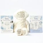 Slumberkins 14" Yeti Kin & 2 Board Books Complete Set Bundle | Promotes Mindfulness & Emotional Regulation | Social Emotional Development (Yeti Kin Plush + 2 Board Books)