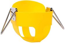 Toy Park Children's Flexible Swing Garden Swing Paradise Children's High Back Full Bucket Chair Swing - Seat Only (Yellow)